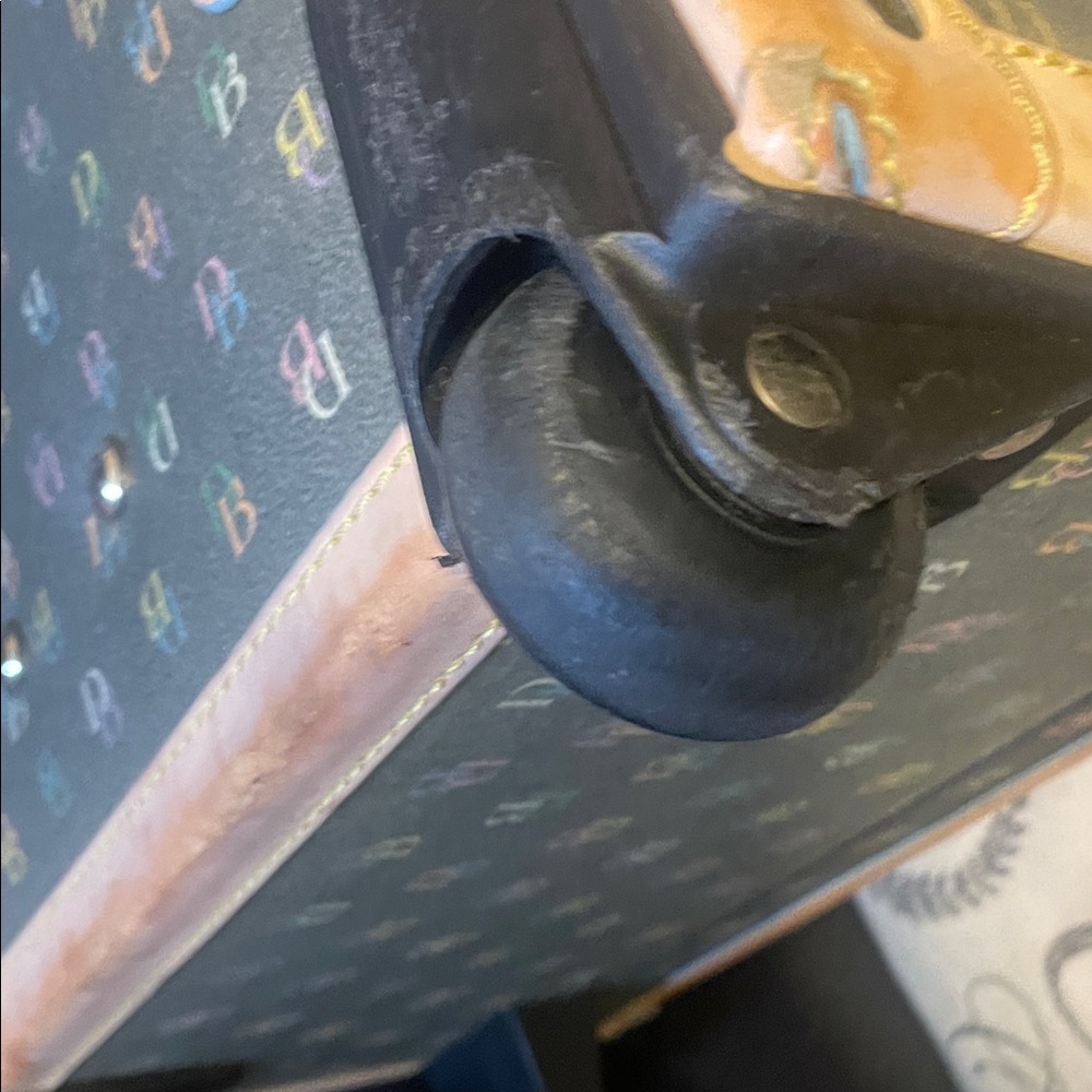 Dooney & Bourke Vintage Style Suitcase - Brown and Tan - Picture 12 of 15